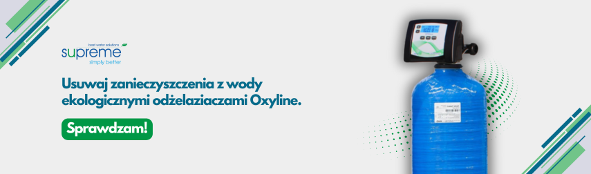 Odżelaizacze Oxyline z funkcją napowietrzania wewnątrz butli - do wody studziennej - baner
