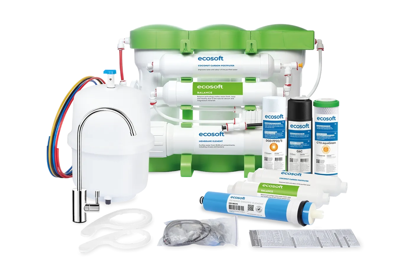 Filtr odwróconej osmozy Ecosoft PURE Balance - oddzielnie membrana, filtry i akcesoria