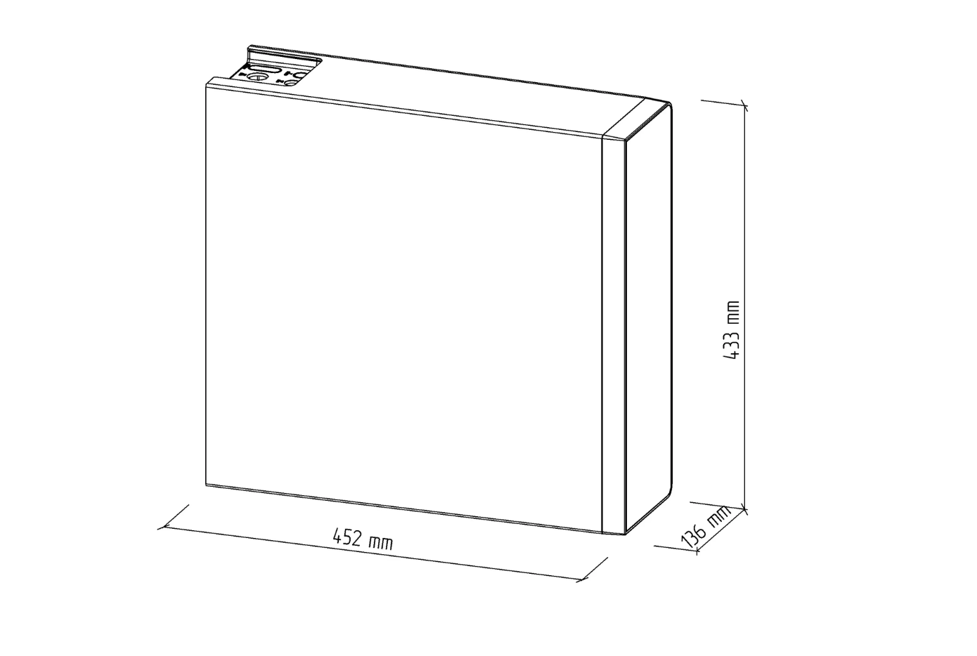 Ecosoft CROSS 90 - wymiary filtra 