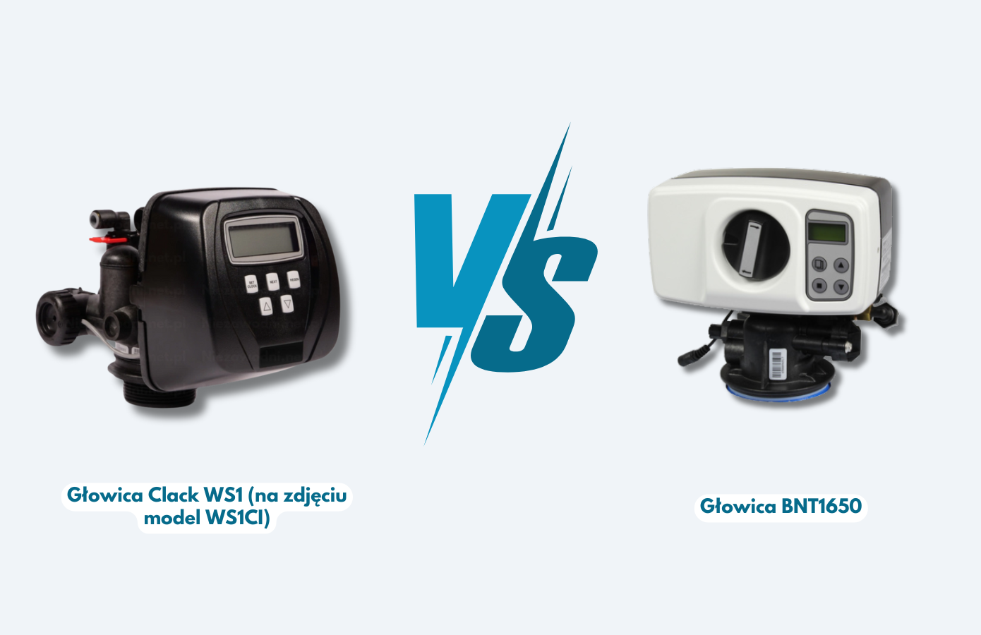 Clack ws1ci VS bnt 1650 -porównanie głowic do zmiękczaczy wody