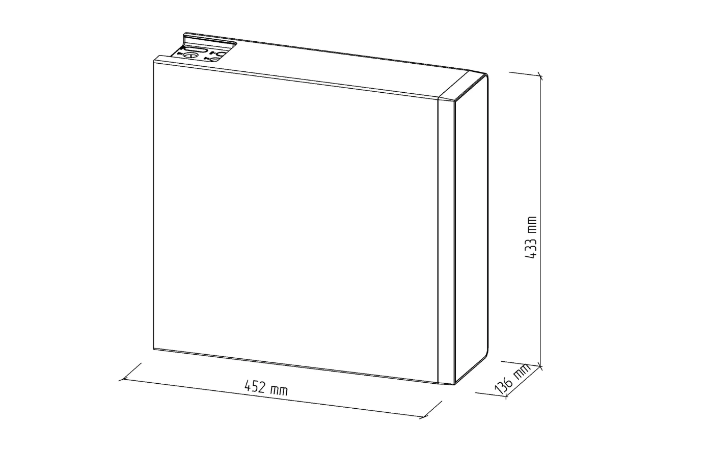 wymiary - Filtr odwróconej osmozy bez zbiornika Ecosoft CROSS 90 Balance