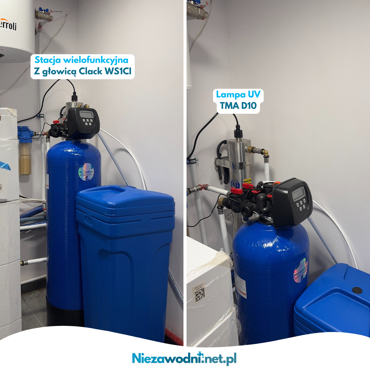 Stacja wielofunkcyjna do wody ze studni i lampa UV