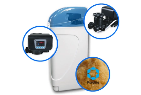 Kompaktowy Zmiękczacz do Wody Do Domu - Uzdatniacz RX + Purolite