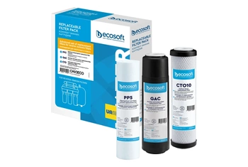 Zaawansowany zestaw filtrów wstępnych do filtra odwróconej osmozy. Zestaw półroczny Ecosoft CHV3ECO