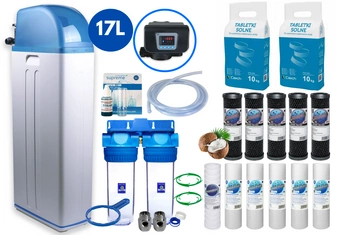 Zmiękczacz wody - Kompaktowy| 17L + Głowica RX + Złoże Purolite C100E + Pakiet Startowy