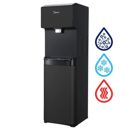 Midea JS1844S SODA PLUS BLACK Bezbutlowy dystrybutor wody