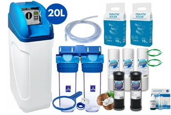 Kompaktowy Zmiękczacz Wody 20L - Głowica BNT + Purolite C100E model 2022
