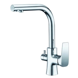 Bateria trójdrożna Tivoli Chrom Blue Water - Z Podłączeniem Filtra Wody