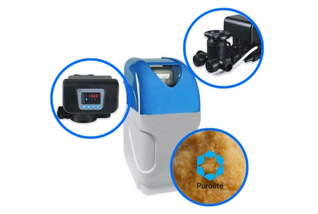 Kompaktowy Zmiękczacz do Wody Do Domu - Uzdatniacz RX + Purolite