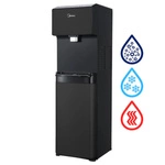Midea JS1844S SODA PLUS BLACK Bezbutlowy dystrybutor wody